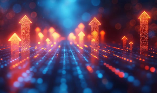 Digital upwards arrows